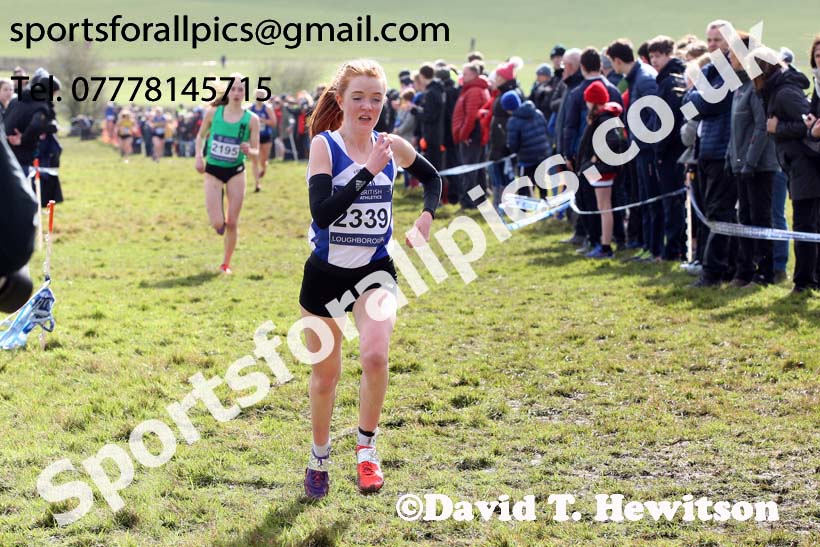 Womens under-17s 2019 British Athletics Inter Counties Cross Country, Prestwood Hall, Loughborough. Photo:  David T. Hewitson/Sports for All Pics